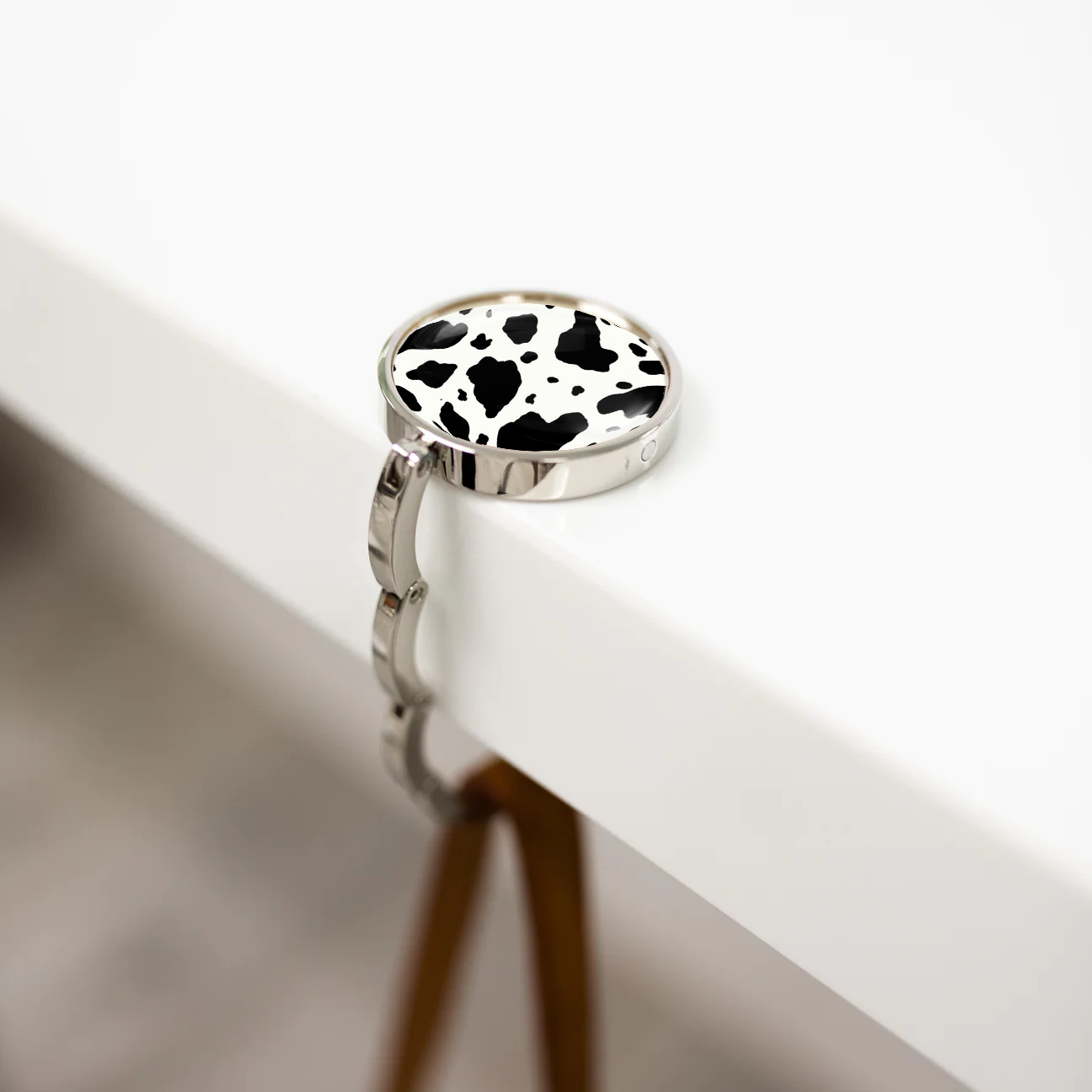 Valet de sac Pretty Please Atelier au motif peau de vache.